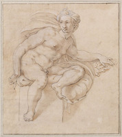 N+ 004
<br/>
Mannelijk naakt op sokkel
<br/>
<em>Anoniem It (16de eeuw)</em>